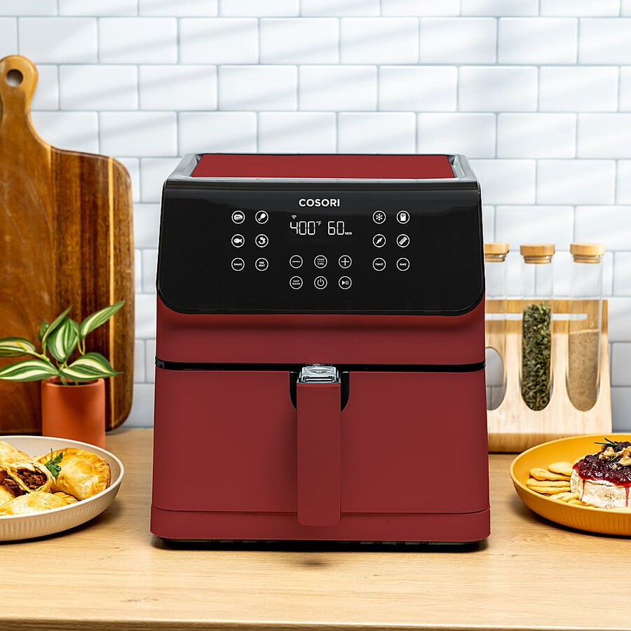 pro ii smart airfryer van 58 liter - rood