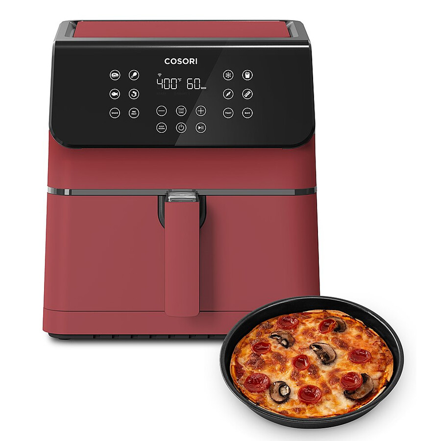 pro ii smart airfryer van 58 liter - rood