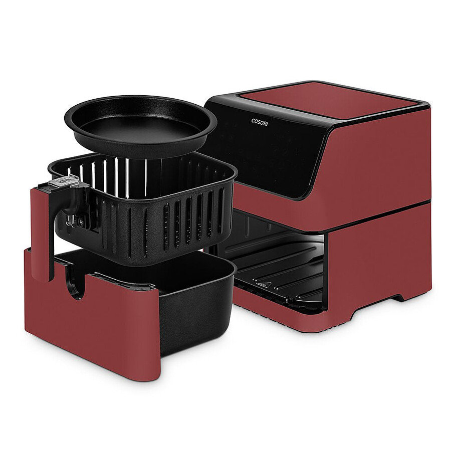 pro ii smart airfryer van 58 liter - rood